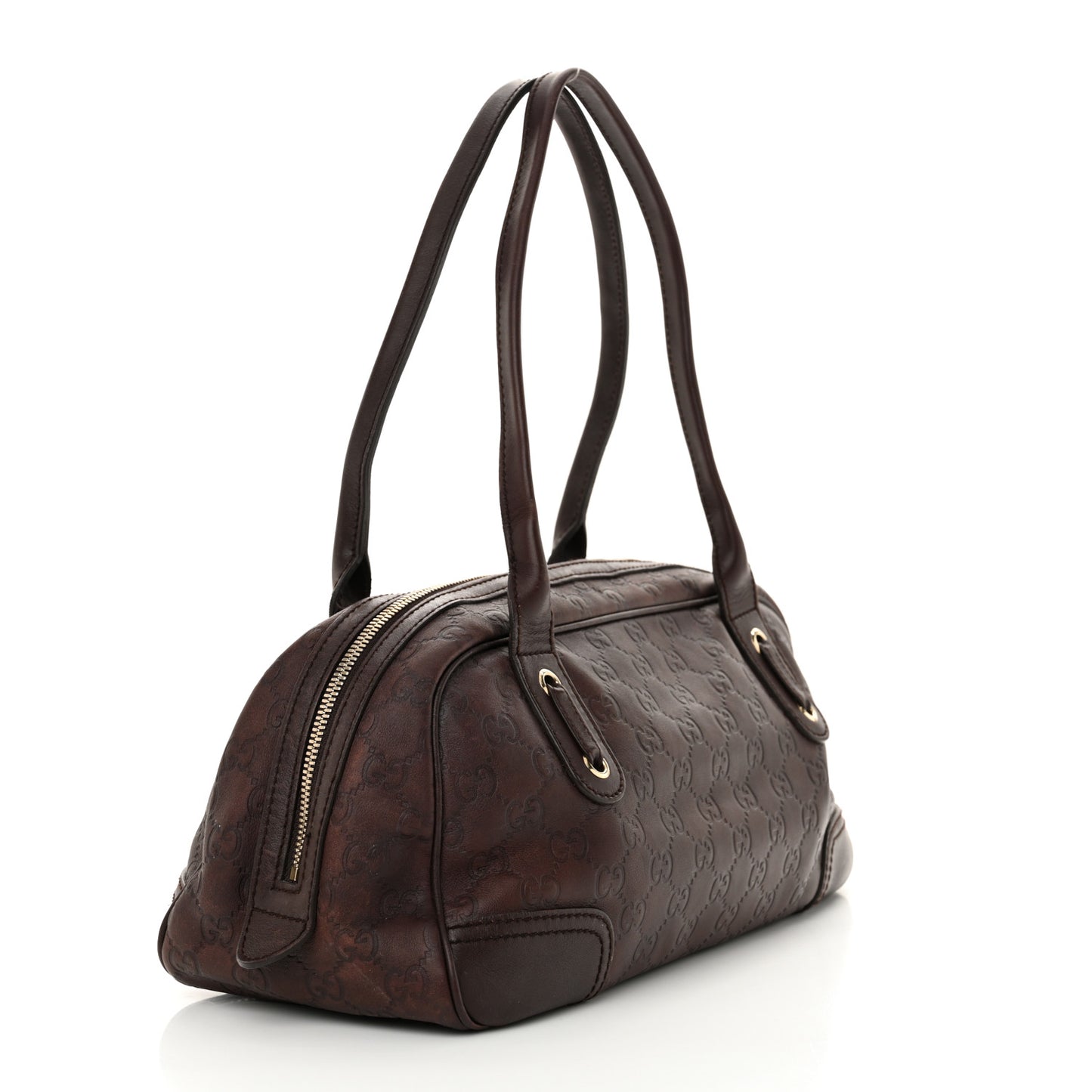 Guccissima Small Princy Satchel Brown