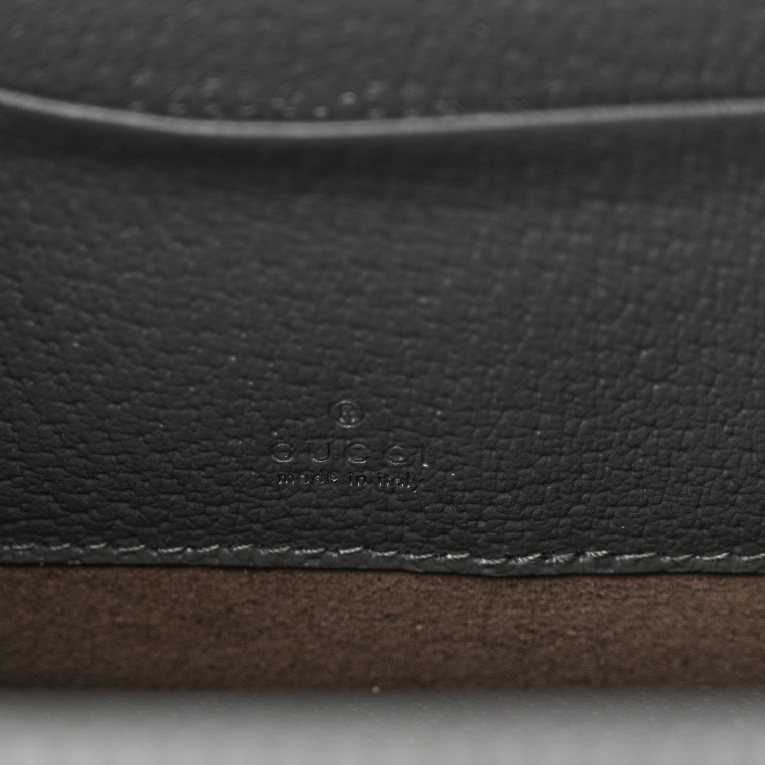 Gucci GG Supreme Monogram Textured Dollar Calfskin Mini New Basket Shoulder Bag Black Grey 7 of 12