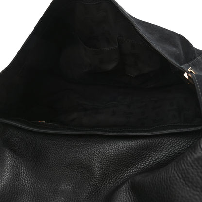 Gucci Suede G Square Medium Shoulder Bag Black 4 of 5