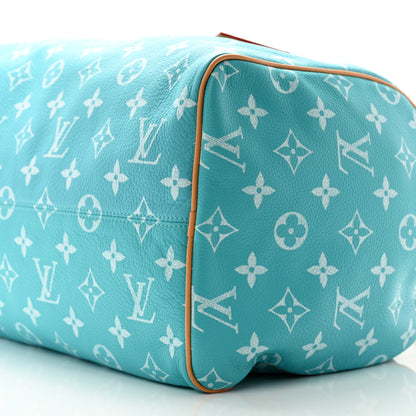 Louis Vuitton Calfskin Monogram Speedy P9 Bandouliere 40 Turquoise 10 of 10