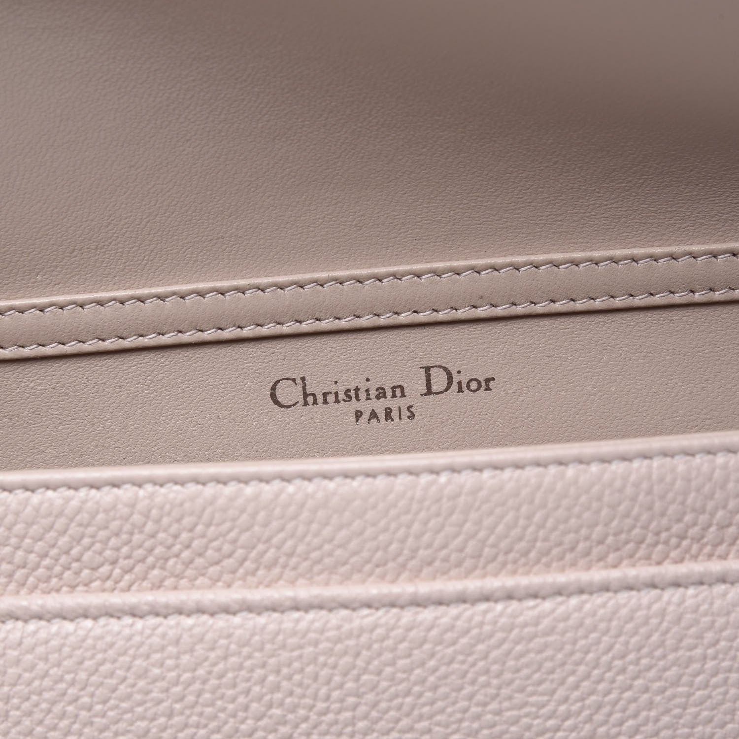 Christian Dior Grained Calfskin Diorama Wallet on Chain Pouch Rose Poudre 7 of 12