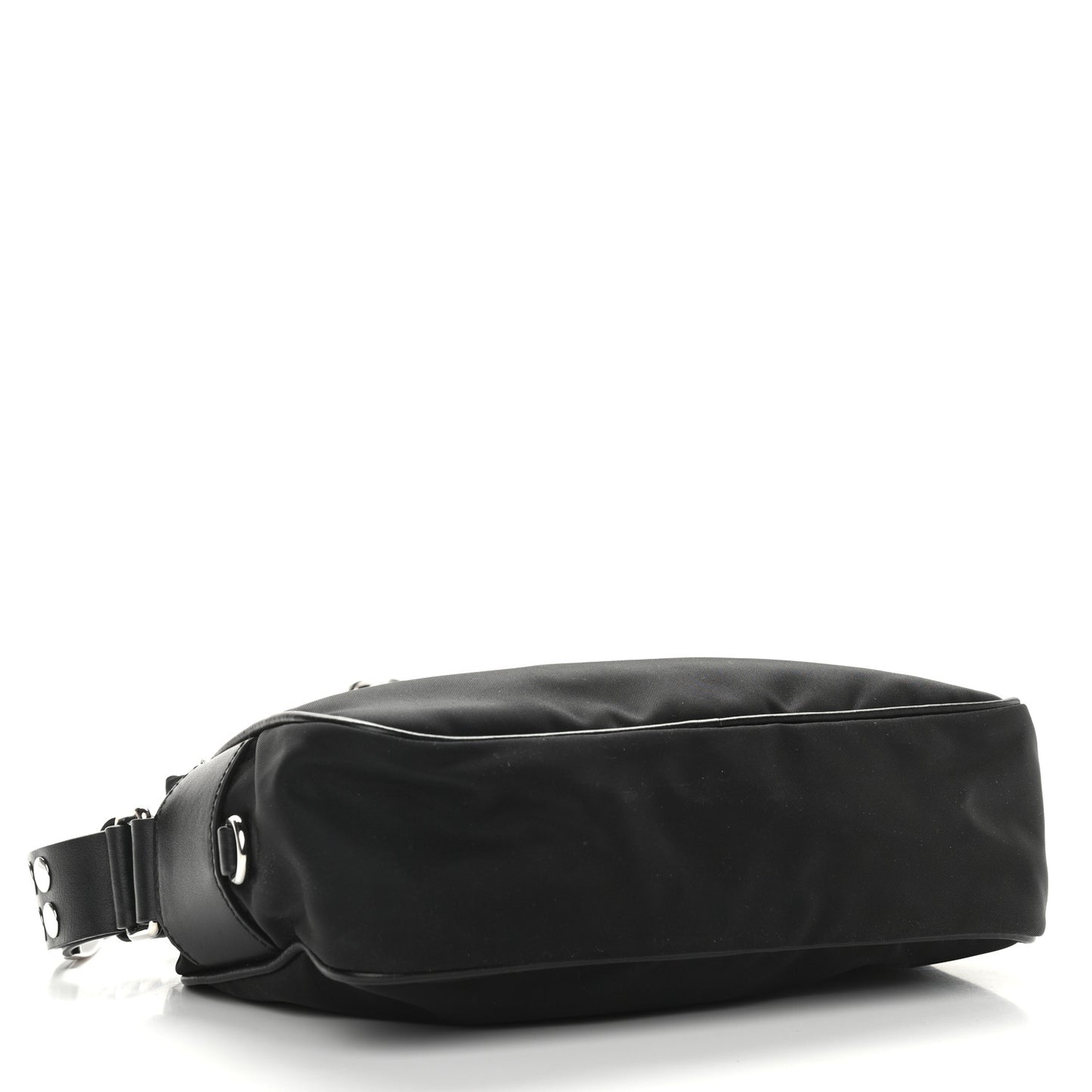 Tessuto Nylon Studded New Vela Shoulder Bag Black Astrale