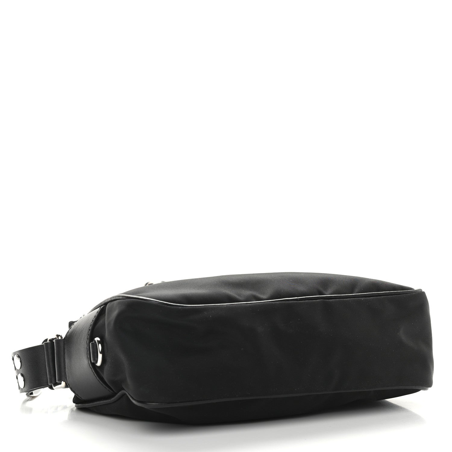 Prada Tessuto Nylon Studded New Vela Shoulder Bag Black Astrale 4 of 11