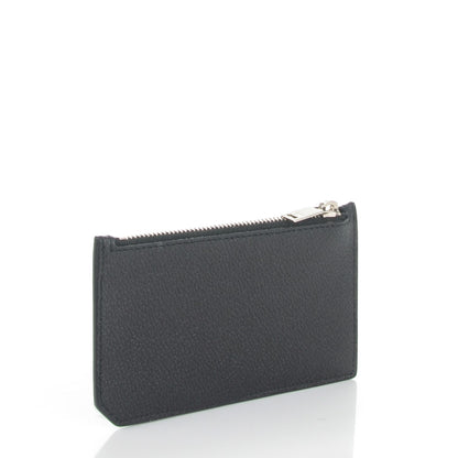 Saint Laurent Grained Calfskin 5 Fragments Zip Pouch Card Holder Black 3 of 7