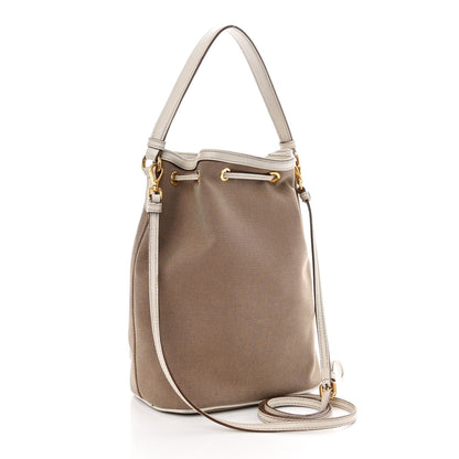 Prada Jacquard Logo Mini Bucket Crossbody Bag Corda Talco 3 of 15