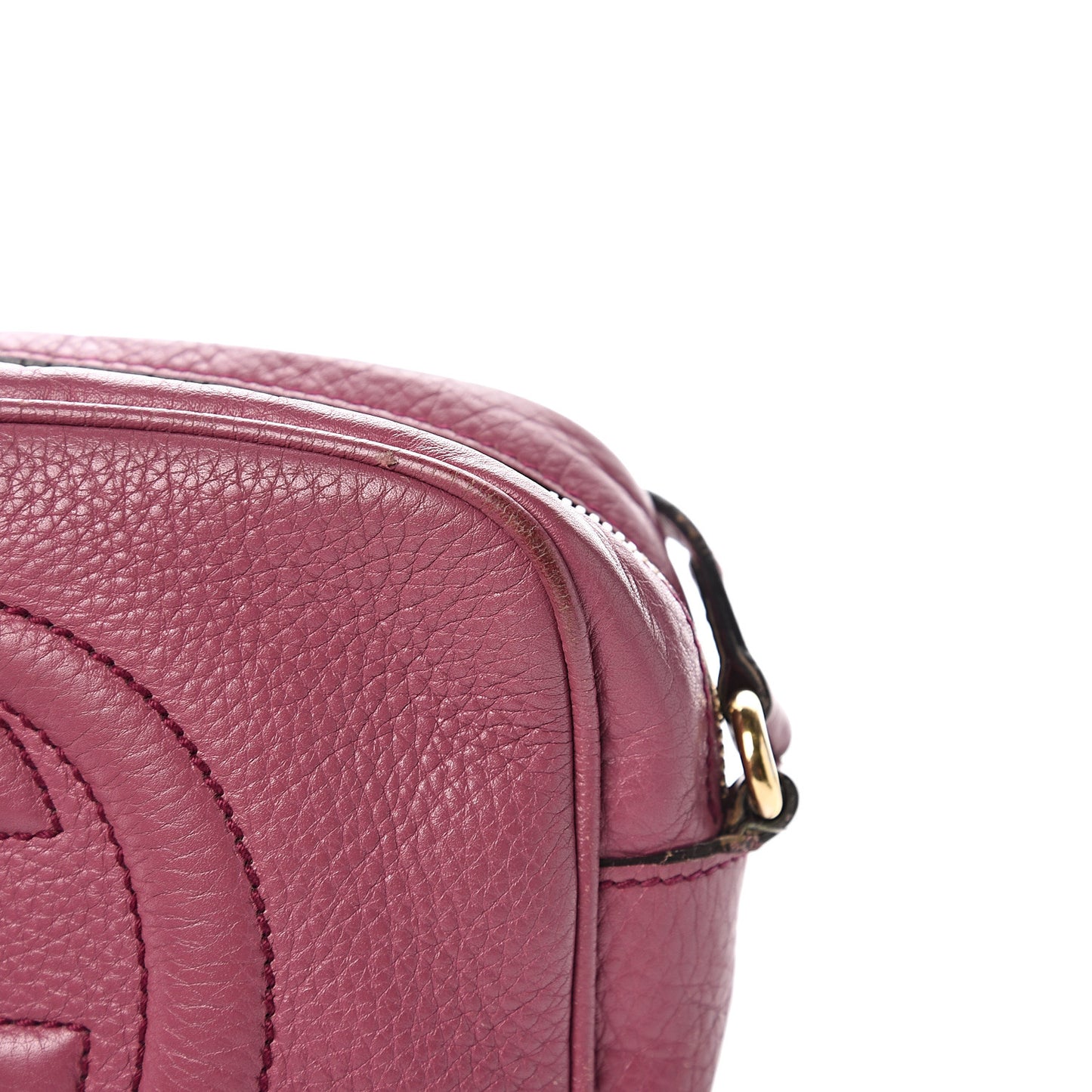 Pebbled Calfskin Small Soho Disco Bag Peonia Flower