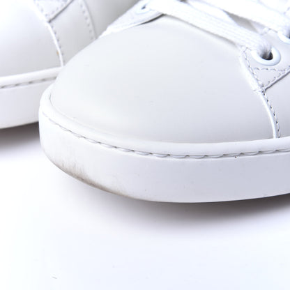 Gucci Calfskin Ayers Bee Embroidered Womens Ace Sneakers 37.5 White Green 12 of 16