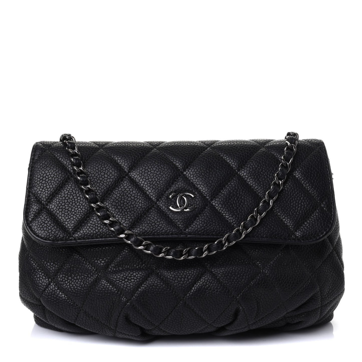 Caviar Quilted Crossbody Bag Black