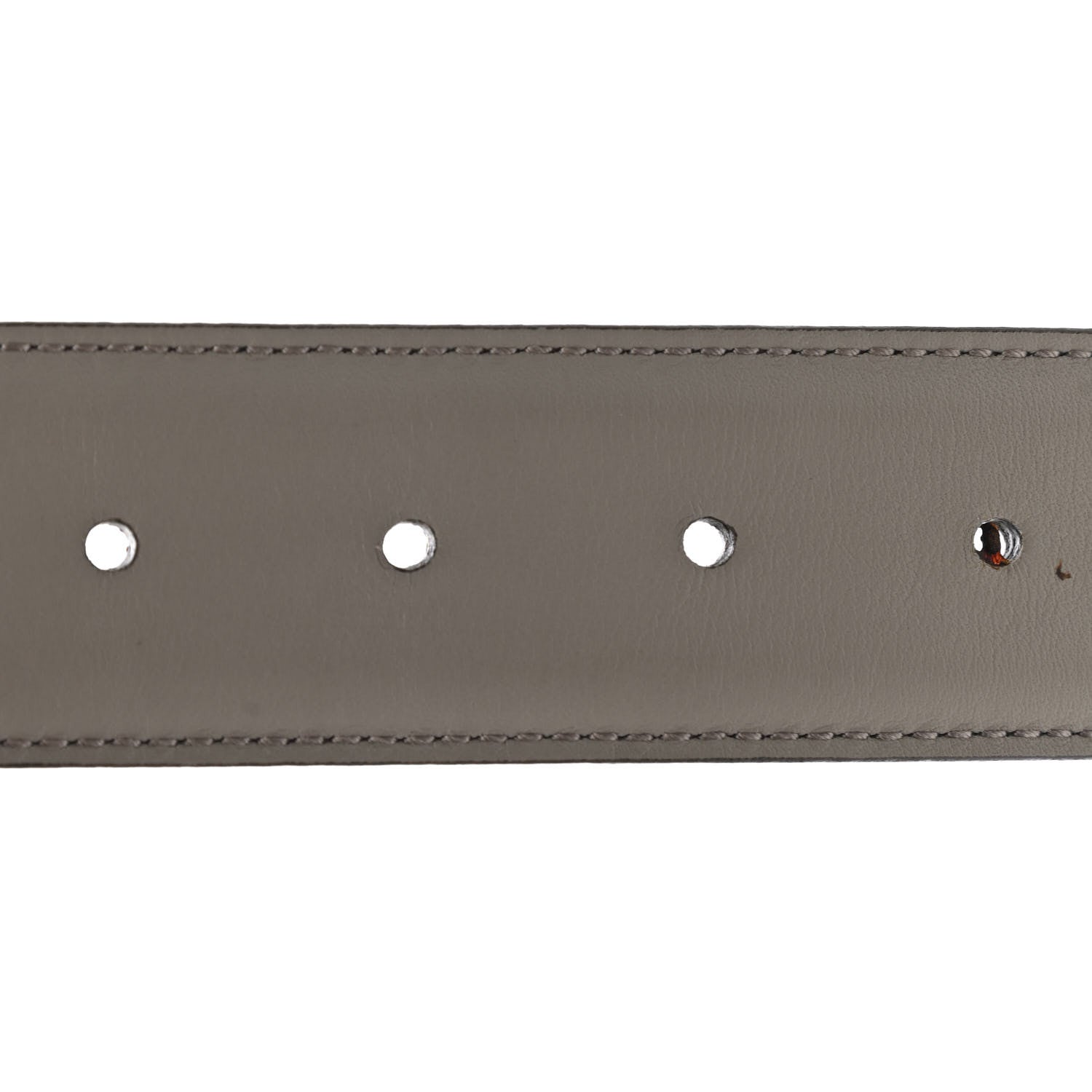 Gucci Moon Calfskin Interlocking G 37mm Belt 115 46 Storm Grey 4 of 8