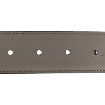 Gucci Moon Calfskin Interlocking G 37mm Belt 115 46 Storm Grey 4 of 8