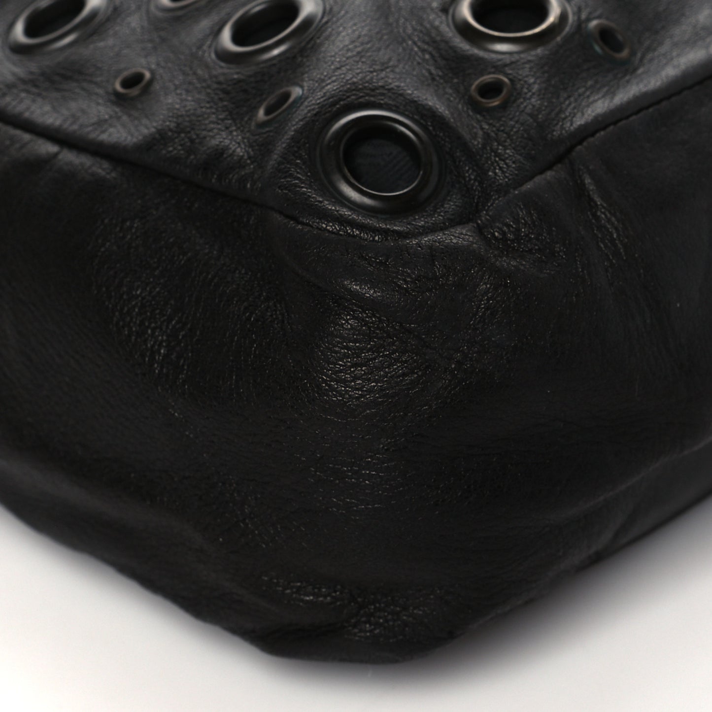 Soft Calfskin Studded Tote Black