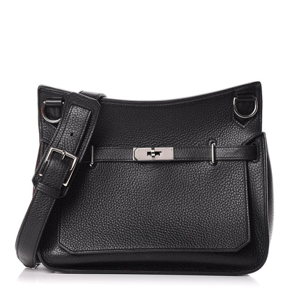 Hermes Taurillon Clemence Jypsiere 28 Black 1 of 15