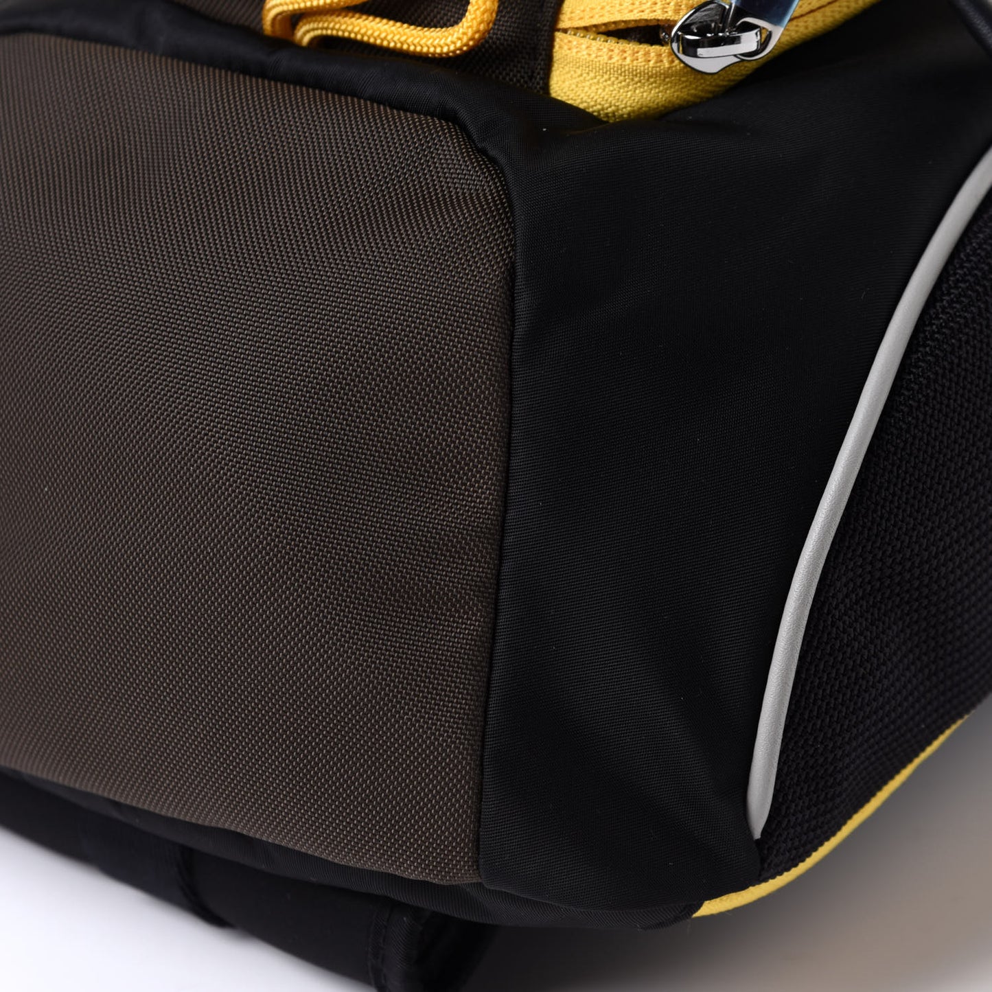 Nylon Medium Leo Sling Bag Black Yellow Grey