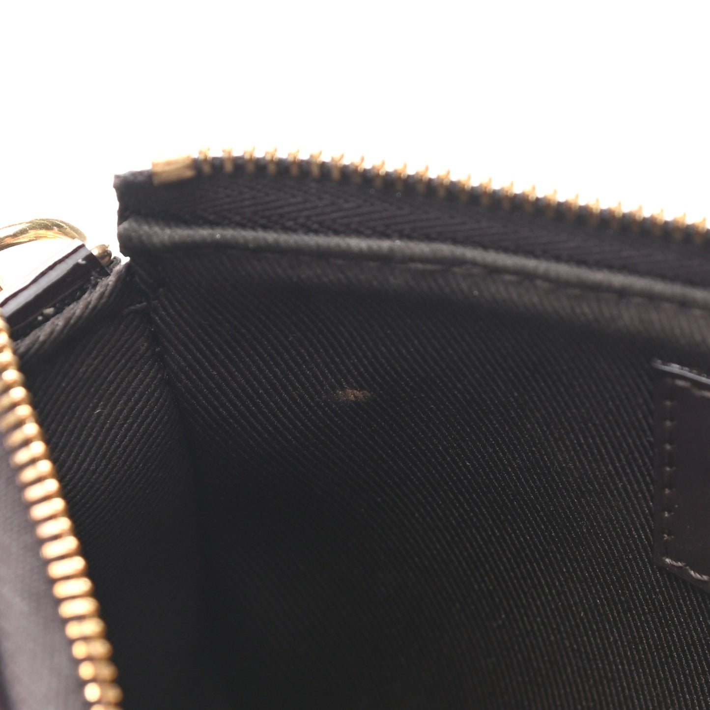 Vernis Monogram Mini Pochette Accessories Amarante