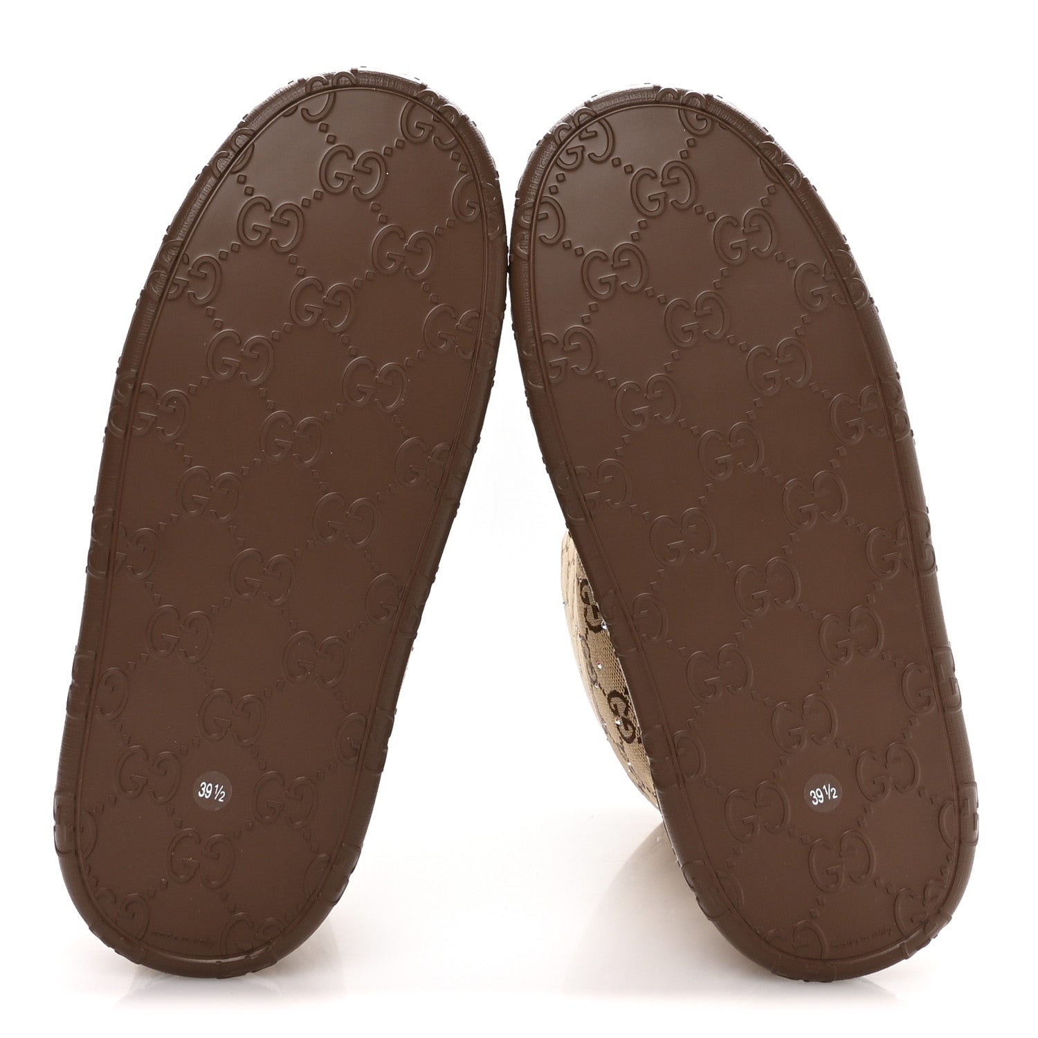 Gucci Monogram GG Strass Thermal Bootie 39.5 Camel Ebony 6 of 9