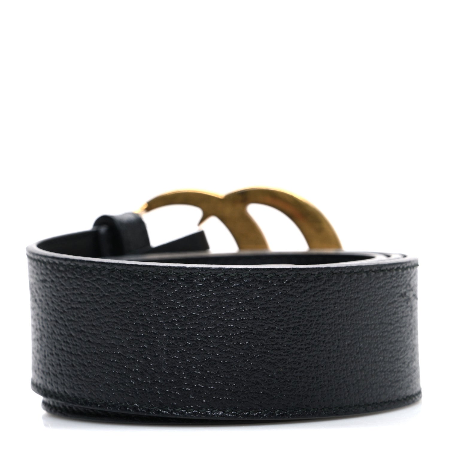Gucci Textured Calfskin Double G 40mm Belt 90 36 Black 2 of 5
