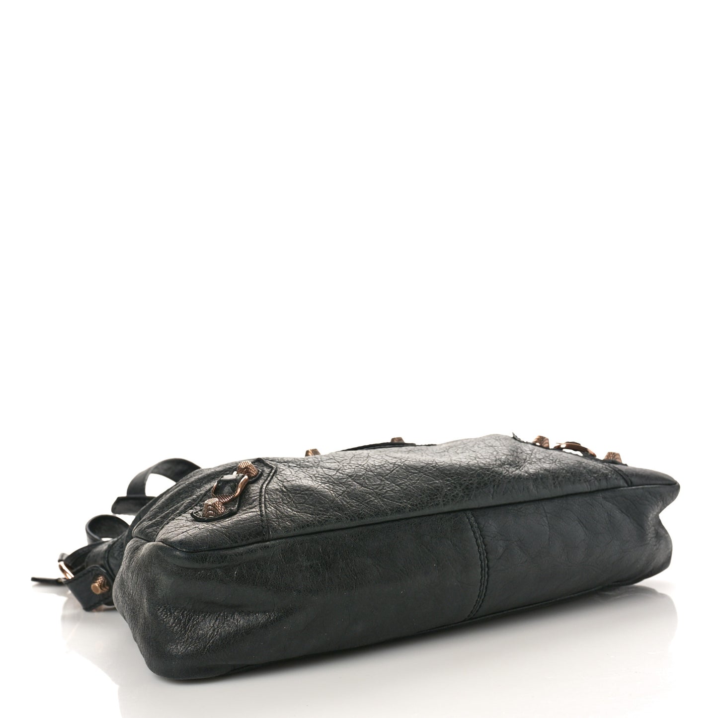 Agneau Giant 12 Rose Gold Hardware Town Black