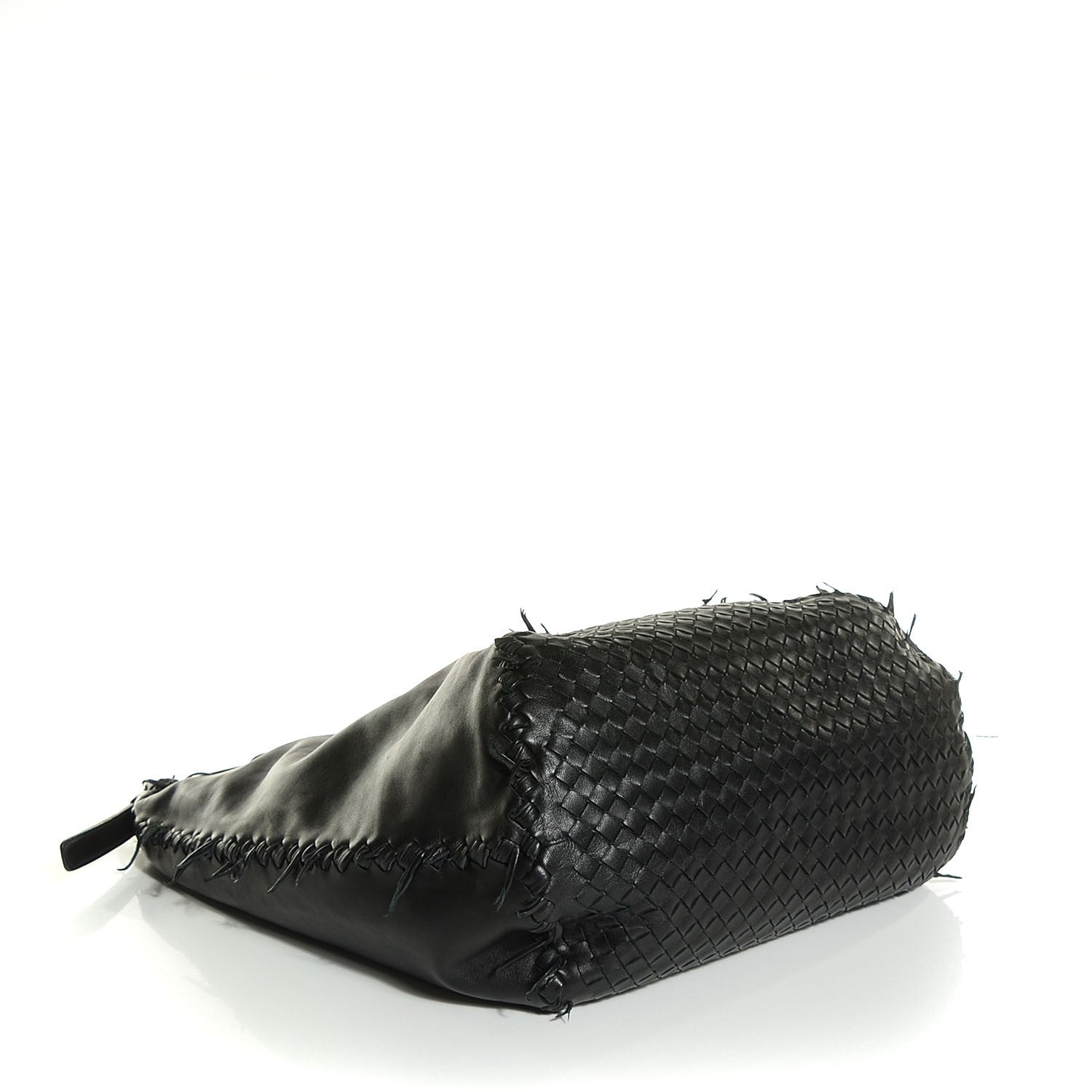 Bottega Veneta Nappa Intrecciato Large Fringe Shoulder Bag Nero Black 4 of 8