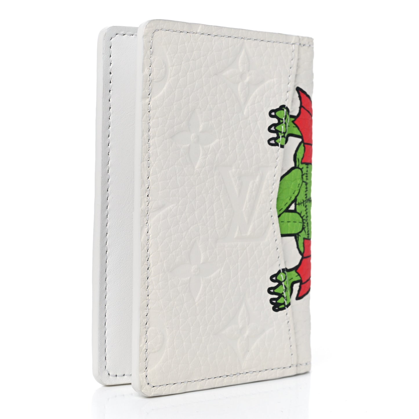 Taurillon Monogram LV Friends Pocket Organizer White