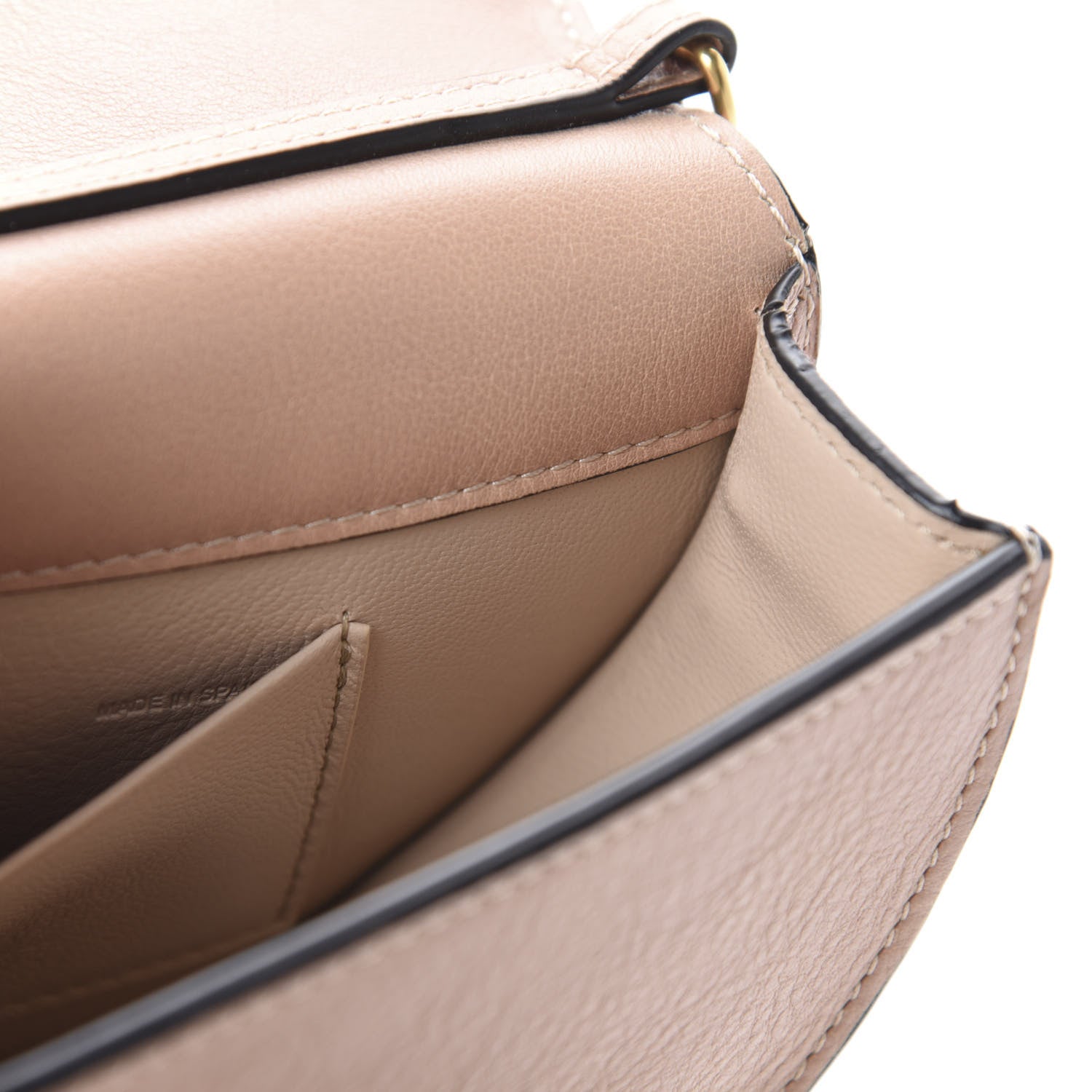 Chloe Calfskin Small Nile Bracelet Minaudiere Bag Biscotti Beige 9 of 11
