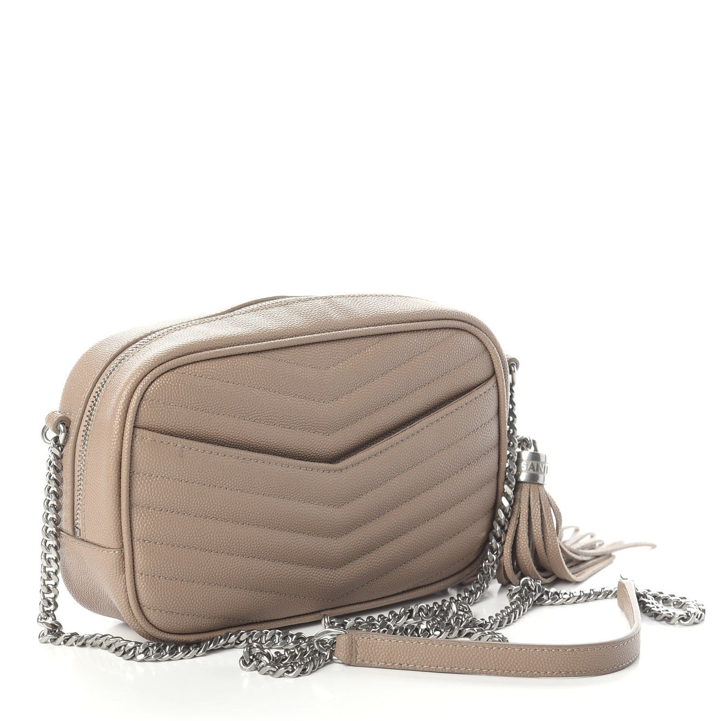 Grain De Poudre Matelasse Monogram Mini Lou Camera Bag Gold Sand