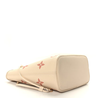Louis Vuitton Empreinte Monogram Giant Neverfull MM Creme Rose Trianon 5 of 9