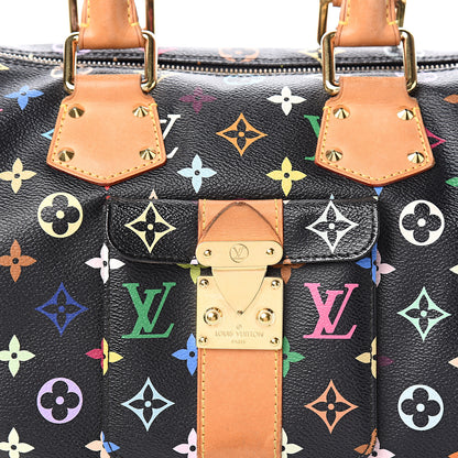 Louis Vuitton Monogram Multicolor Speedy 30 Black 8 of 9