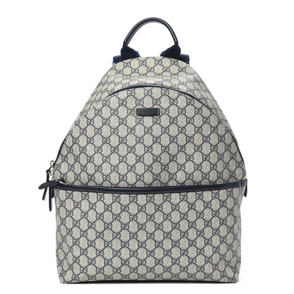 Gucci GG Supreme Monogram Medium Classic Backpack Navy 1 of 9
