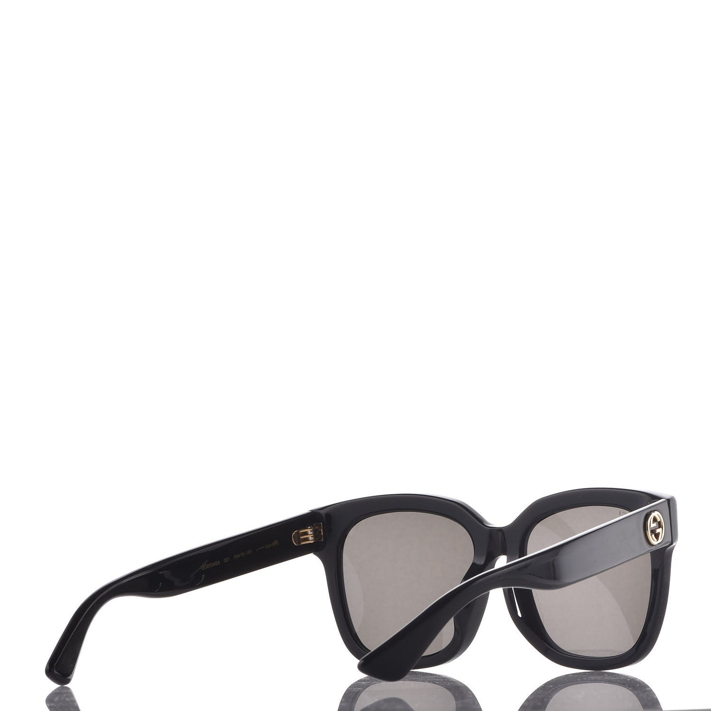 Acetate Square GG 0034SA Sunglasses Black