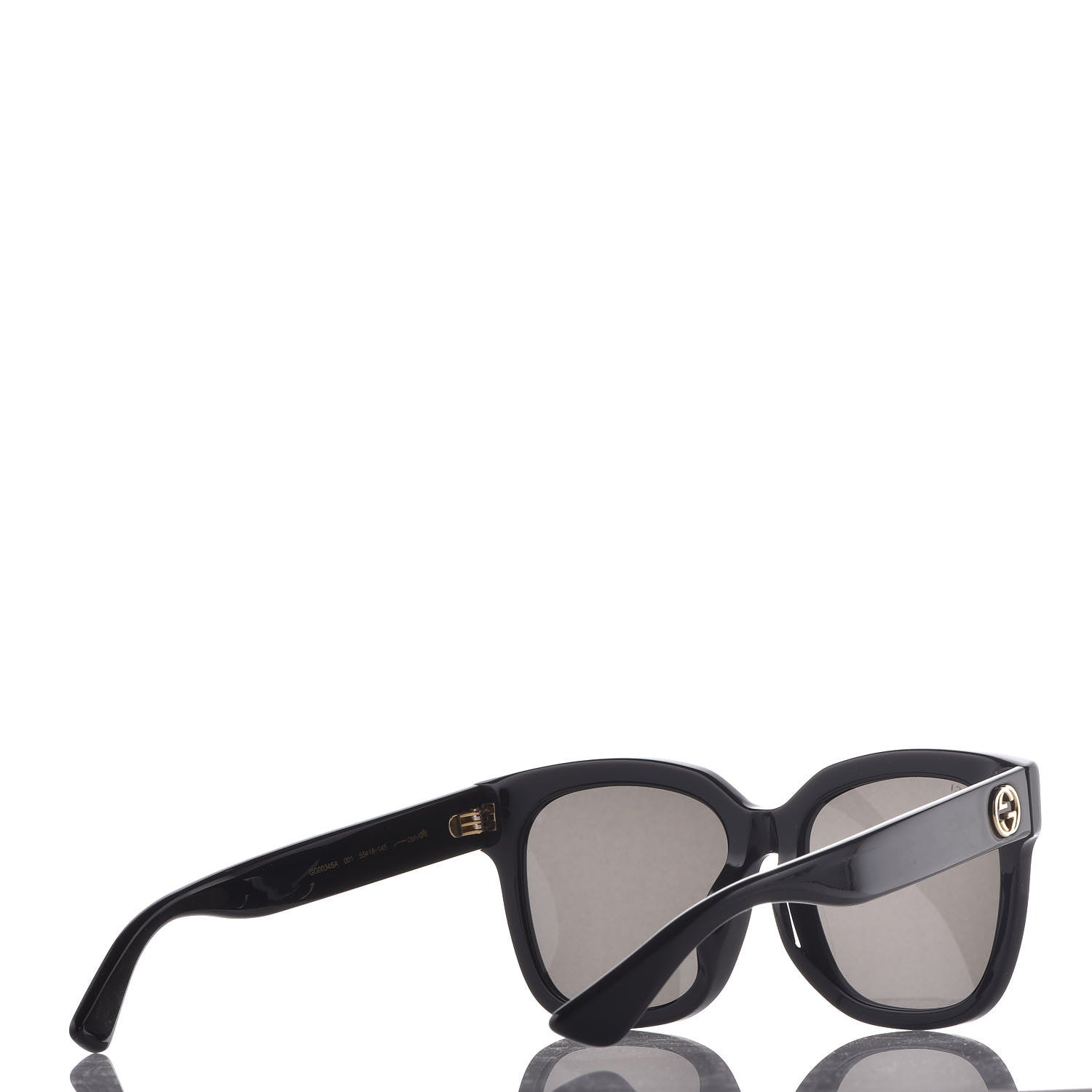 Gucci Acetate Square GG 0034SA Sunglasses Black 4 of 8