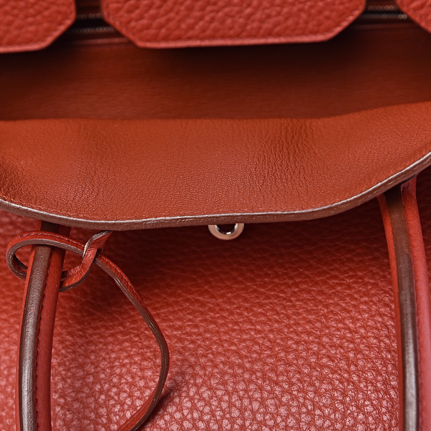 Taurillon Clemence Birkin 35 Rouge Venetian