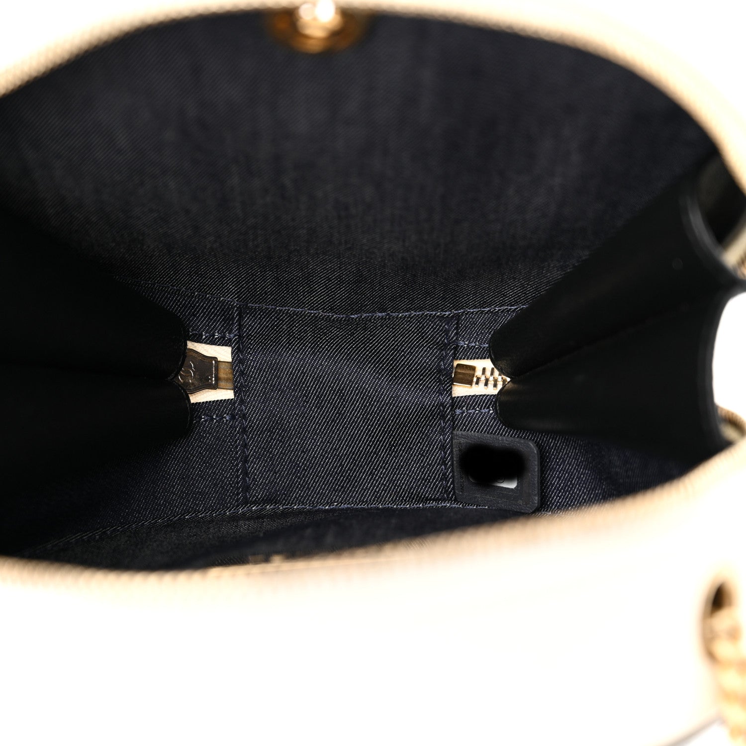 Chanel Crumpled Calfskin Cotton Small En Vogue Round Bag Black 5 of 10