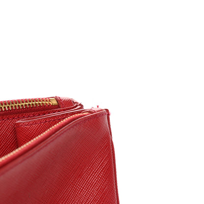 Prada Saffiano Medium Galleria Double Zip Tote Fuoco 25 of 25