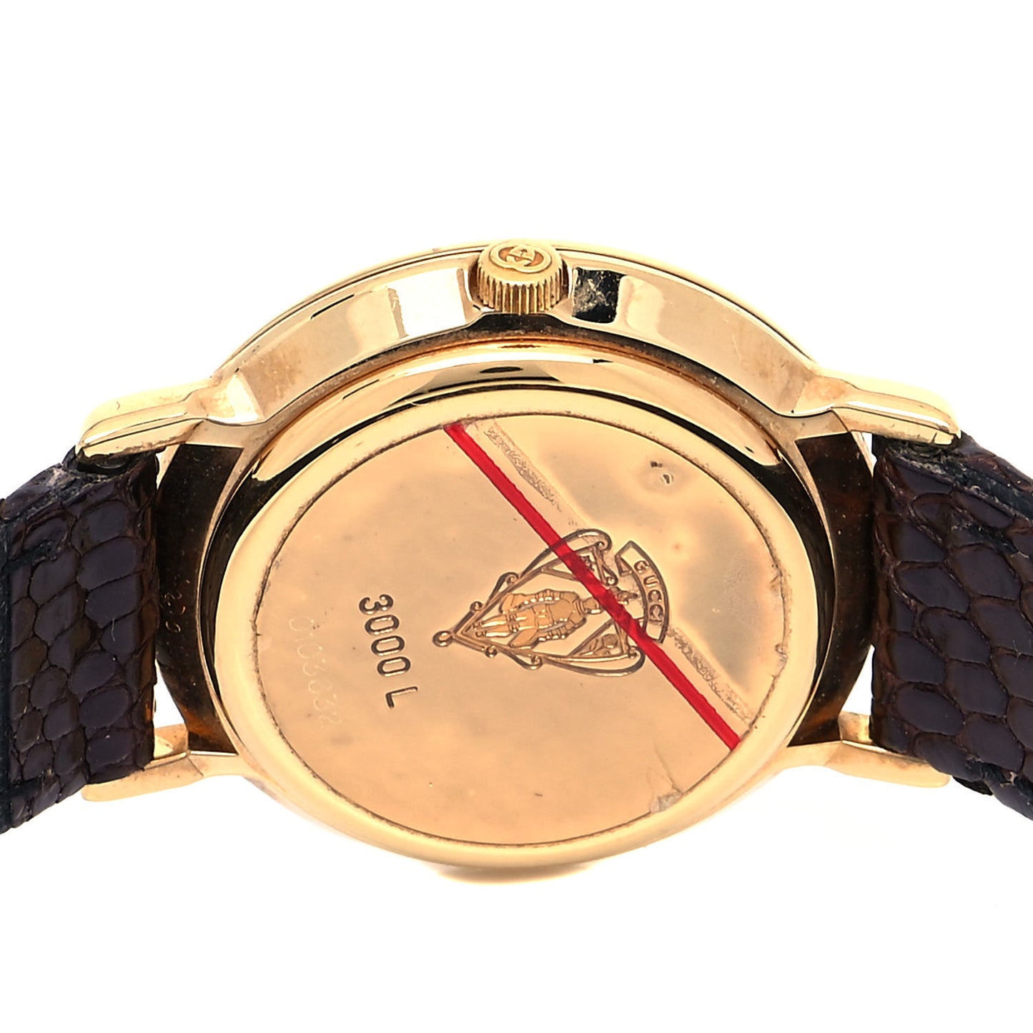 Stainless Steel Lizard 26mm 3000L Quartz Watch Gold