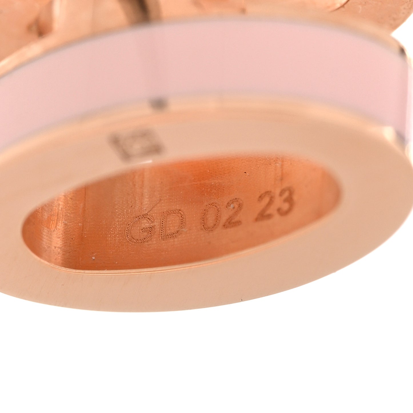 Rose Gold Lacquered Pop H Earrings Rose Dragee