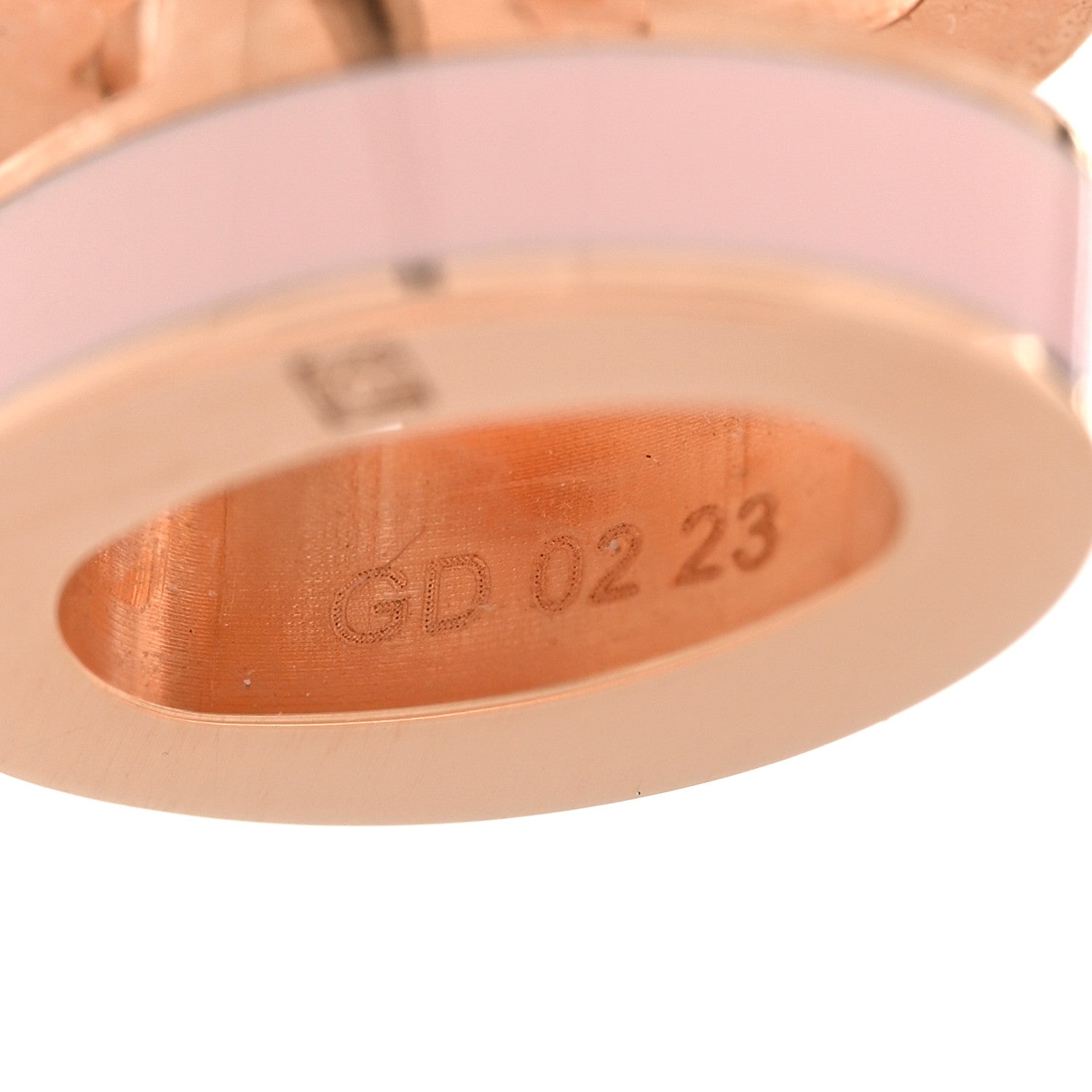 Hermes Rose Gold Lacquered Pop H Earrings Rose Dragee 4 of 6