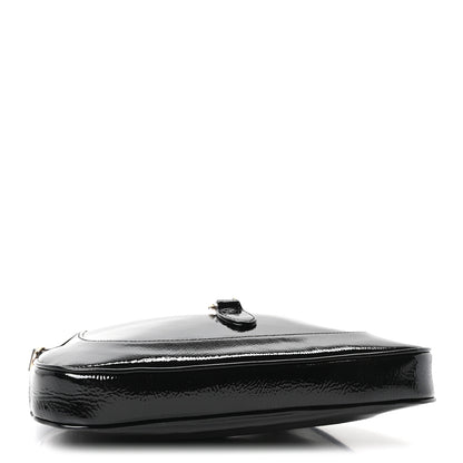 Gucci Patent Calfskin Small Jackie Shoulder Bag Black 4 of 11