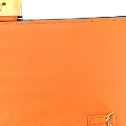 Fendi Nappa Matisse FF Embossed Continental Wallet On Chain Clementine 14 of 15