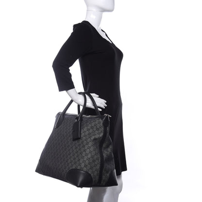 Gucci Denim Monogram Large Tote Black 2 of 9