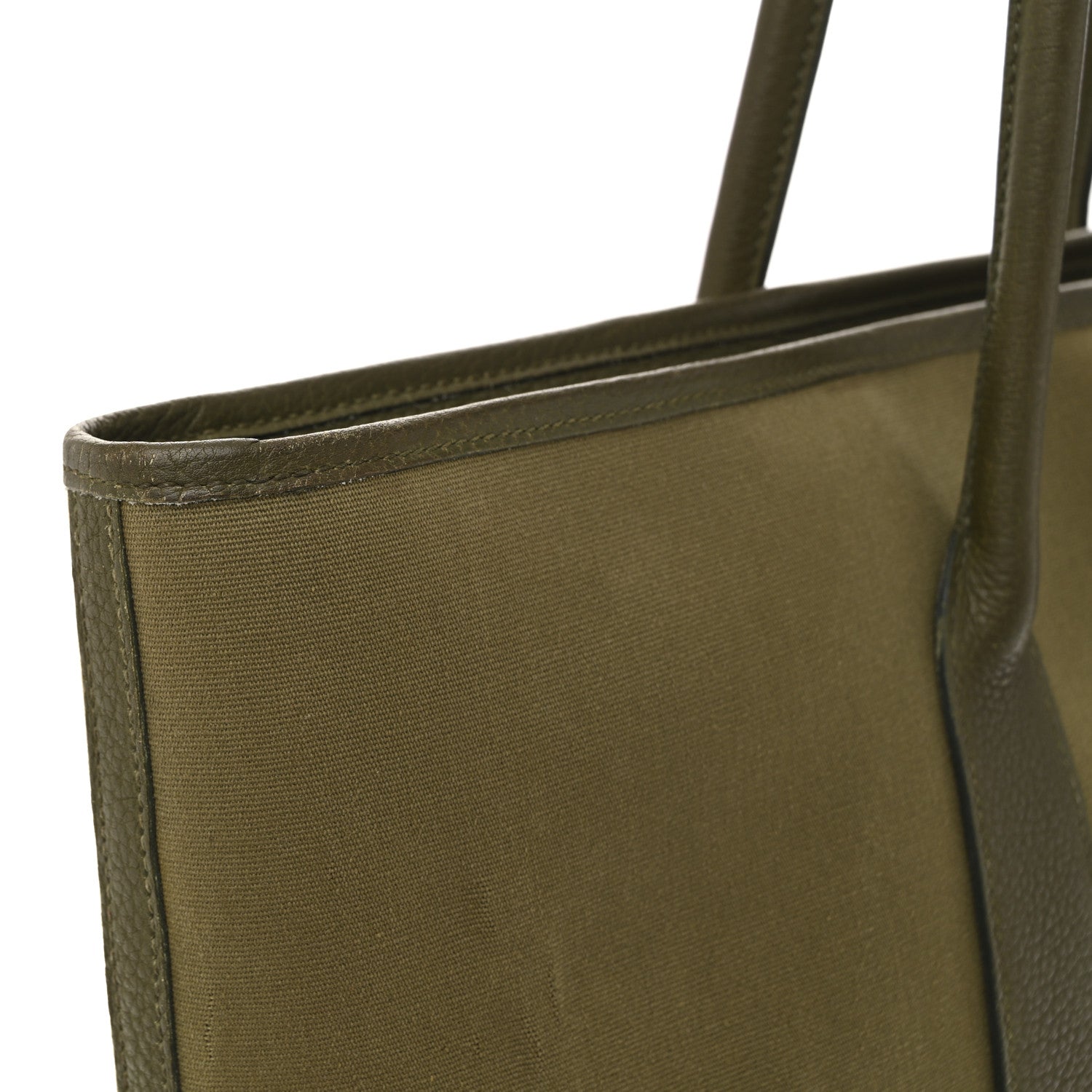 Hermes Buffle Skipper Toile Garden 36 MM Zip Tote Vert Veronese 10 of 15