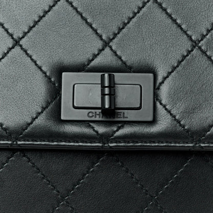 Chanel Calfskin Diamond Stitched Flap Shoulder Bag Black 9 of 11