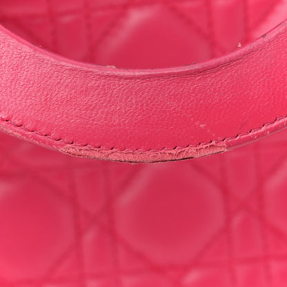 Christian Dior Lambskin Cannage Large Lady Dior Pink 17 of 23