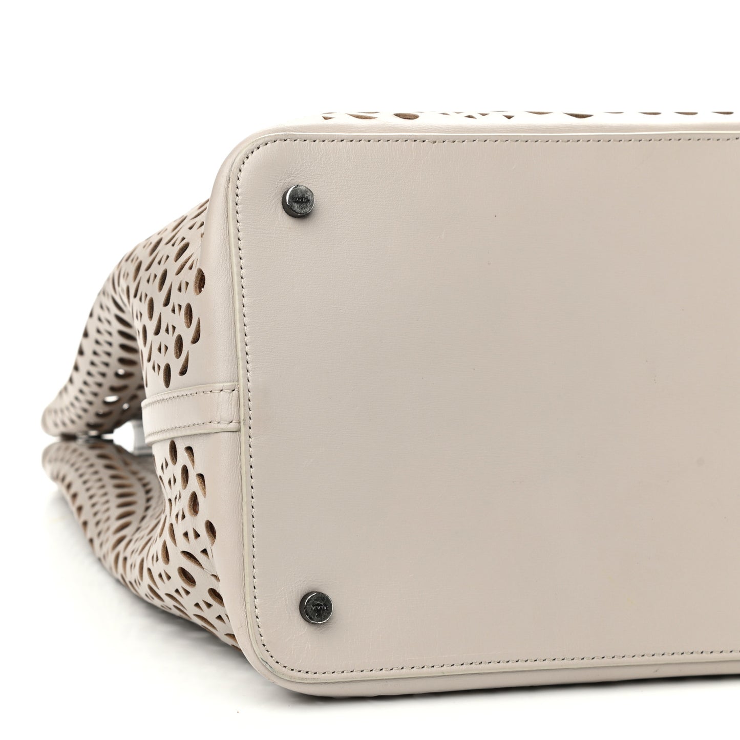 Lux Calfskin Vienne Mina 32 Bag Perle