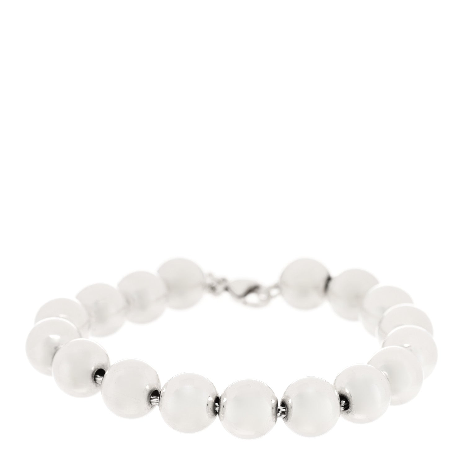 Tiffany Sterling Silver 10mm HardWear Ball Bracelet 1 of 3