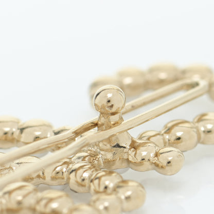 Chanel Metal Glass Swirling Pearls Hair Clip Gold 4 of 6