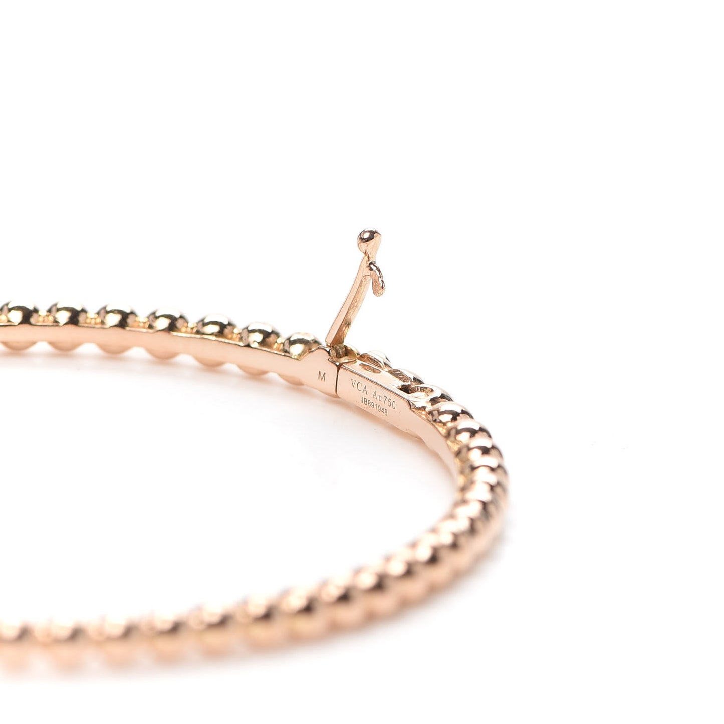 18K Rose Gold Perlee Pearls of Gold Bracelet M