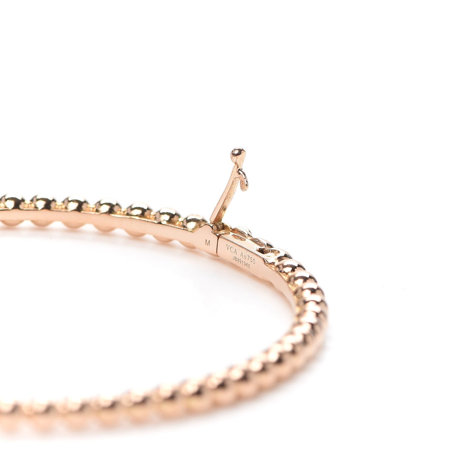 Van Cleef & Arpels 18K Rose Gold Perlee Pearls of Gold Bracelet M 5 of 7