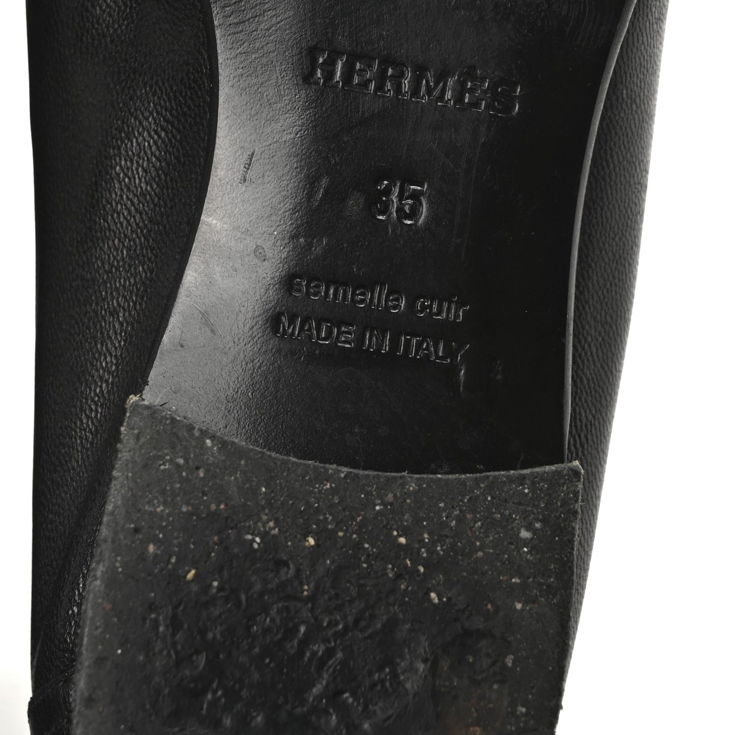 Goatskin Womens Paris Loafers 35 Black