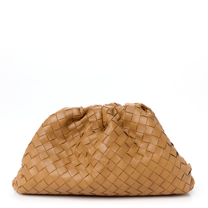 Bottega Veneta Nappa Maxi Intrecciato The Pouch Oversized Clutch Caramel 1 of 10