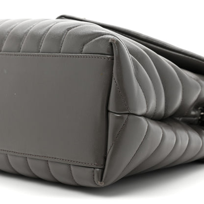 Saint Laurent Calfskin Y Quilted Monogram Medium Loulou Chain Satchel Earth 10 of 21
